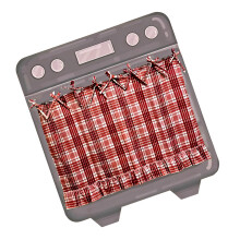 Rideau de couverture de four cousu à la main avec fonction de-2