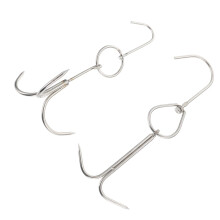 2pcs Heavy Duty Stainless Steel Meat Hooks for BBQ Smoking Pork and Beef Processing