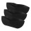 3pcs Breathable Felt Hanging Basket Liners, Black Replacement Trough Liners for Balcony Planters 1