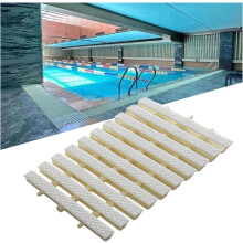 Swimming Pool Grating 11.8in Beige Non Slip Plastic Pool Drain Cover Durable Easy Replacement