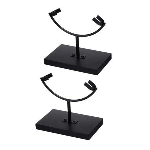 2/4Pcs Metal Arm Display Stand Easel with Base Rock-2pcs