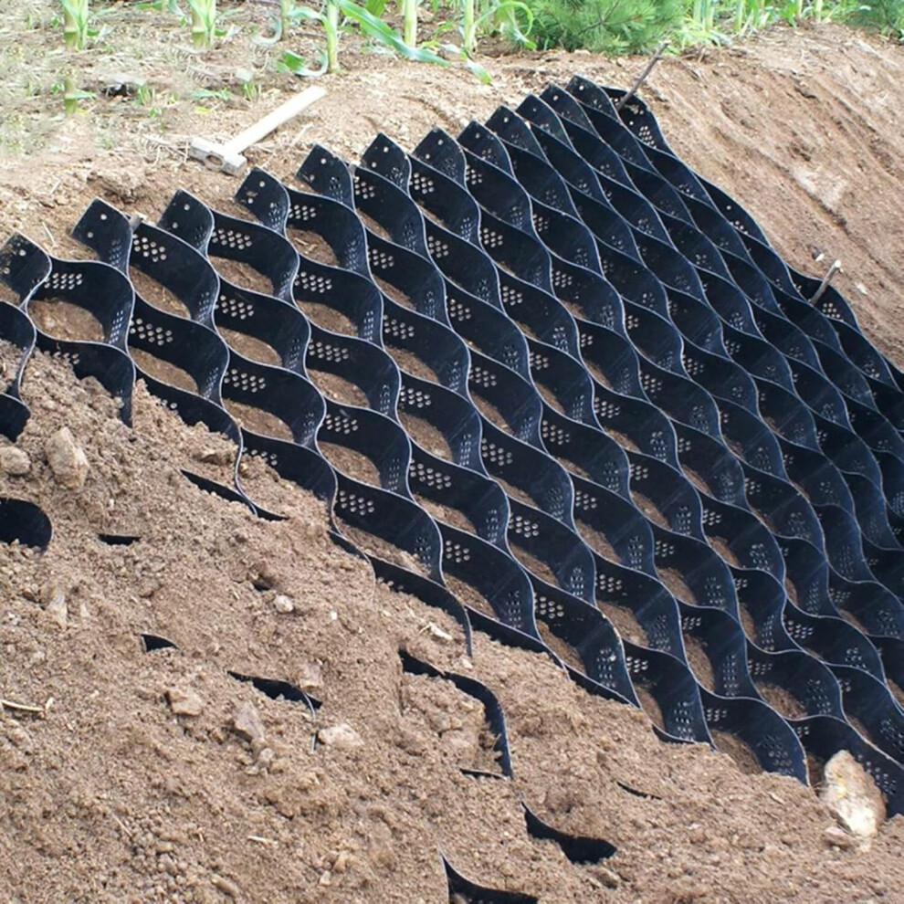2Inch Gravel Stabilizer Grid, Hdpe Geocell Driveway Grid With Load Capacity And Permeable Design For Parking Lot, Pathway, And Garden 1X10m 9771547836612