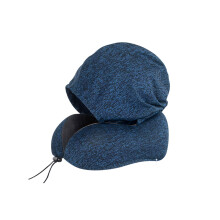 Luxe reiskussen met hoes en geluidsblokkers-Marineblauw