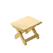 Wooden Folding Stool for Outdoor Use, Lightweight Portable Camping Chair, EcoFriendly Hardwood Seat