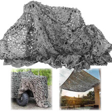Waterproof Camouflage Netting 2x10m Grey, Tear‑Resistant Shade Mesh for Hunting, Garden and Balcony