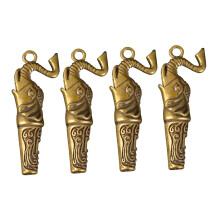 4pcs Camping Safety Whistle Set, Mini Copper Double Tube Elephant Keychain for Outdoor Survival