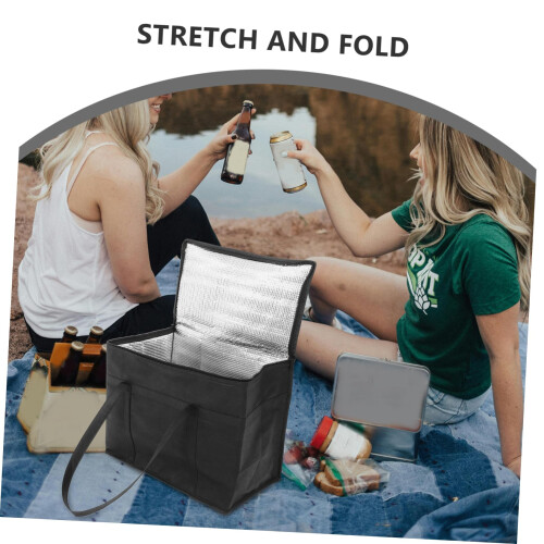 Fireproof Insulated Pellet Storage Bag with Large Capacity, Foldable Design and Durable Handles 2