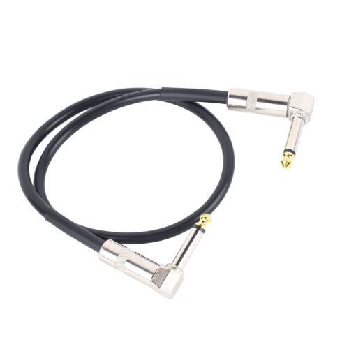 6.35mm Guitar Effect Cable Right Angle Anti Interference Flexible Pedal Cord
