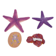 4PCS Starfish Figurine PVC Beach Themed Toy 3+