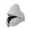 Close Fitting Hooded Travel Pillow Constructed From-Light Grey 1