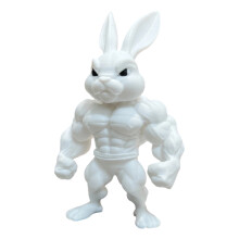 Funny Muscle Bunnies Statue Muscular Rabbit Garden Figurines