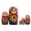 Veritable Russian Stacking Dolls Colorful Sunflowers Designs 5 1