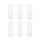 Adhesive Wall Hooks 6 Pack, No Drill Bathroom Hooks with Damage Adhesion for Glass, Tile, Mirror 1