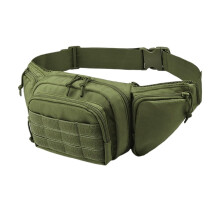 Tactical Waist Bag for Men Waterproof Molle Fanny Pack with Large Storage and Adjustable Fit Army Green
