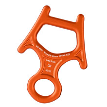 30KN Aluminum Alloy Climbing Descender Figure 8 Belay Device with Enhanced Friction Surface