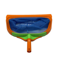 Handheld Pool Skimmer Net with Handle, Durable Fine Mesh for Fast Surface Cleaning and Pond Use