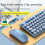 (B3) Rechargeable Wireless Keyboard and Mouse Set Notebook Keyboard 3