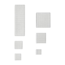 6/9 stuks helder acryl stempelblokken- Rechte set van 6 stuks