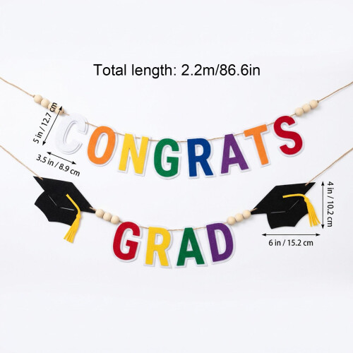 Décorations de fanions de remise de diplôme de 2M de Long,-13 1