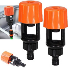 Universal Mixer Tap Hose Connector Set 2pcs, Kitchen Sink Adapter for Garden Watering, Quick Connect Leakproof Design