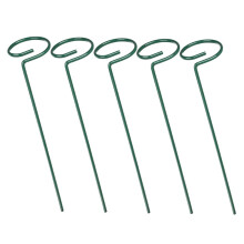 5pcs Metal Plant Support Stakes for Potted Flowers and Vegetables, Weather Resistant Single Stem Support