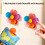 Refrigerator Magnets Clips with Flower Design Fridge Magnetic 5