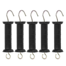 5 Pack Electric Fence Gate Handles Insulated Safety Grip with Durable Metal Hook for Farm Use