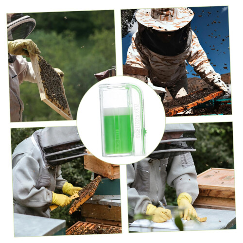 2pcs Green Queen Marking Bottle Lightweight Plastic Beekeeping Tool for Easy Queen Identification 2