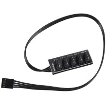 40cm 1 to 5 4-Pin  TX4 PWM Fan CPU HUB Splitter PC Case Chasis Cooler Extension Cable Adapter Controller