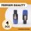 Speaker Plug Twist Lock 4 Pole Speaker Plug compatible with Neutrik Speakon NL4FC, NL4FX, NLT4X, NL2FC - 4 PACK 5