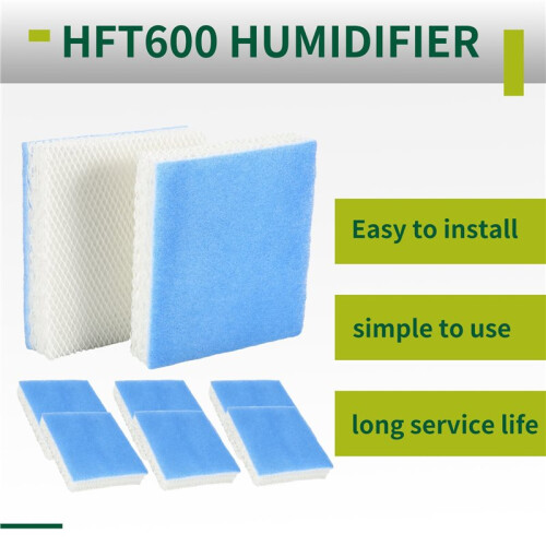 8 Pack Upgrade HFT600 Replacement Humidifier Wicks Fil-TER for HEV615, HEV620 2