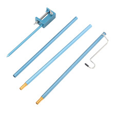 Portable Aluminum Camping Lantern Stand, Lightweight Folding Lamp Pole for Tent and Outdoor Use