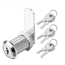 Zinc Alloy Cabinet Cam Lock 20mm Secure Tongue Lock with 6 Keys for Drawer and Filing Cabinet