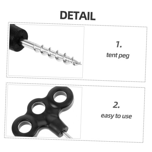 Heavy Duty Tent Stakes for Hard Ground, Reusable Camping Pegs with Easy Pullout Design 1