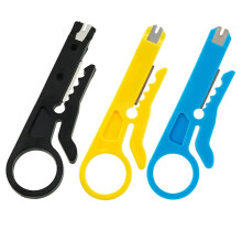 3PCS Mini Wire Stripper and Crimping Tool Set, 3 in 1 Color Coded Pocket Size Cable Stripping Kit