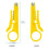 3PCS Mini Wire Stripper and Crimping Tool Set, 3 in 1 Color Coded Pocket Size Cable Stripping Kit 4