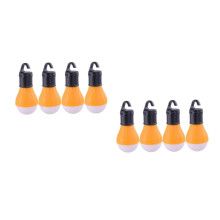 2 Sets 4pcs LED Camping Lantern Battery Powered Collapsible Light with Hook for Tents and Outdoor Use