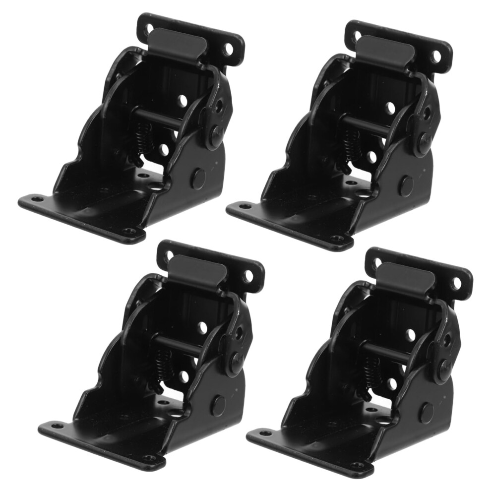 4Pcs Heavy Duty Folding Table Leg Hinges Self Locking Fold Design Space Saving Hidden Lock Mechanism 9771547837787