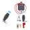 12V DC 200A Remote Battery Disconnect Switch Black 6