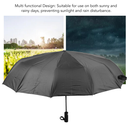 Sun Rain Umbrella 24 Rib Auto UV Black 456g 2
