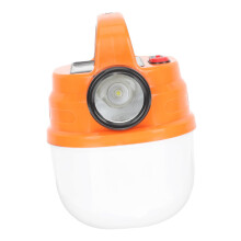 Solar Camping Lantern Rechargeable LED Tent Light with Hanging Hook for Outdoor Emergency