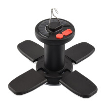 Solar Powered Tent Light with Dual Charging Modes, Power Bank Function, FiveSided Adjustable Lighting
