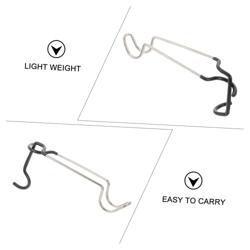 Camping Lantern Hook with Stable Hanging Arm, Multi Functional Tent Light Hanger for Outdoor Use 2