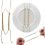 5Pcs Invisible Plate Hangers for Wall Decor, Adjustable Spring Wire Design, Durable Iron Build 2