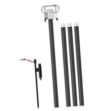 Camping Lantern Stand Adjustable Height Foldable Aluminum Double Hook Outdoor Light Rack