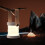 LED Camping Lantern Rechargeable with Touch Dimming Control, Foldable Indoor Outdoor Light with Handle, Grey 3