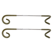Stainless Steel Camping Lantern Hook Hanger Set, 2Pcs S Shaped Double Ended Tent Light Hook, Non Slip 10kg Load Outdoor Use