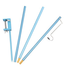 Camping Lamp Stand Aluminum Alloy Foldable Lantern Holder for Stable Outdoor Lighting and Hiking