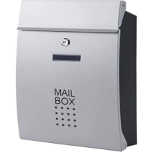 Rust Resistant Wall Mount Mailbox, Galvanized Steel Locking Mailbox for Outdoor Use, Weatherproof Secure Letter Box