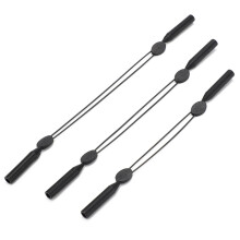 3Pcs Silicone Glasses Strap NonSlip Adjustable Eyeglass Retainer for Sports Running Workout 40cm